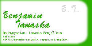 benjamin tamaska business card